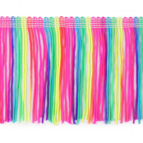 Strapce šírka 9 cm neón, multikolor, 1m